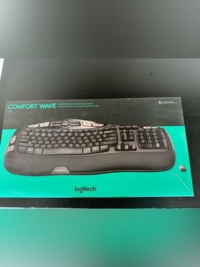 Logitech Black Keyboard with Teal Accent